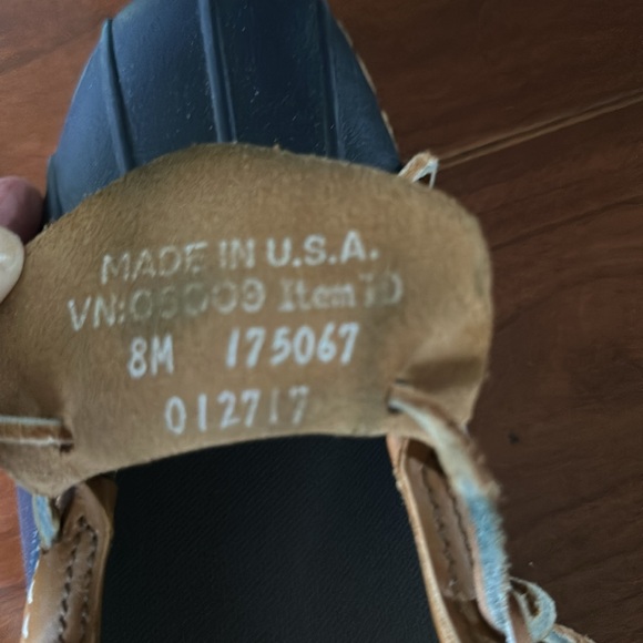 L.L. Bean Boots Rubber Moc Blue Size 8